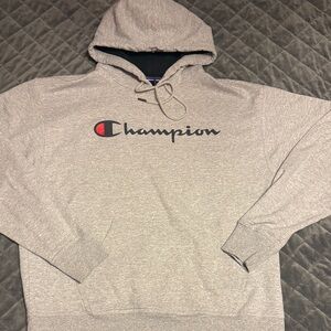 Champion Light Gray Hoodie
